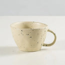 Terracotta speckled creative ceramic espresso cup set dining room by Decorbites