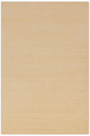 Terrain Hand Loomed Modern Beige Solid Design Wool Area Rug by The Rug Decor