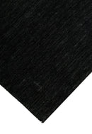 Terrain Hand Loomed Modern Charcoal Solid Design Wool Area Rug