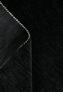 Terrain Hand Loomed Modern Charcoal Solid Design Wool Area Rug