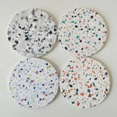 Terrazzo decorbites diatomite coasters set of 4 dining room mug mats by Decorbites