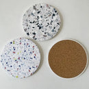 Terrazzo decorbites diatomite coasters set of 4 dining room mug mats by Decorbites