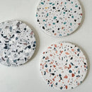 Terrazzo decorbites diatomite coasters set of 4 dining room mug mats by Decorbites