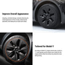 TESERY 19″ Gemini Dark Wheels Cover for Model Y (4PCS)