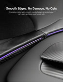 TESERY Dry Carbon Fiber Door Trim Cover for Tesla Model Y Juniper