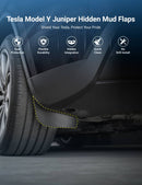 TESERY Hidden Mud Flaps for Model Y Juniper | Invisible Protection
