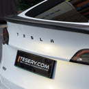 TESERY Logo Cover Front Badge Rear Letters Emblem for Tesla Model 3 / Y - Real Carbon Fiber Exterior