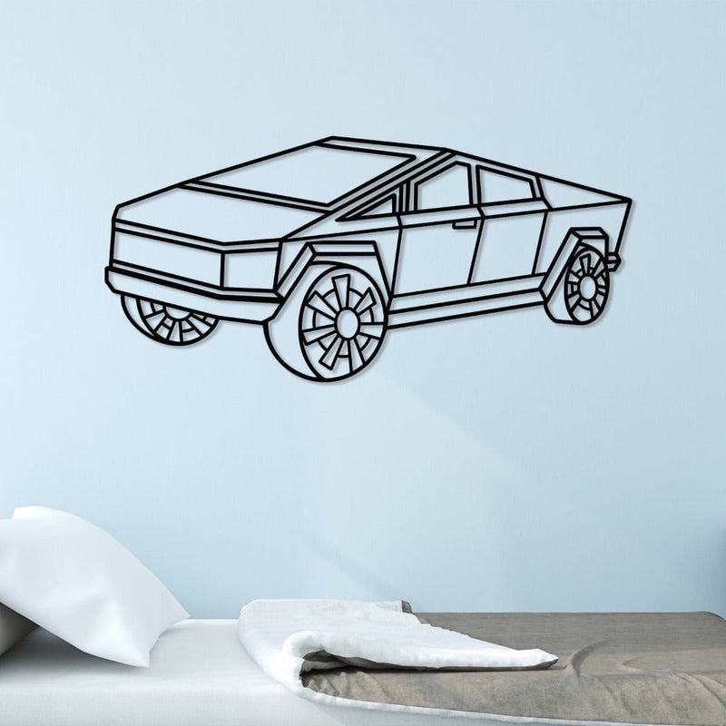 Tesla Truck Perspective Wall Art