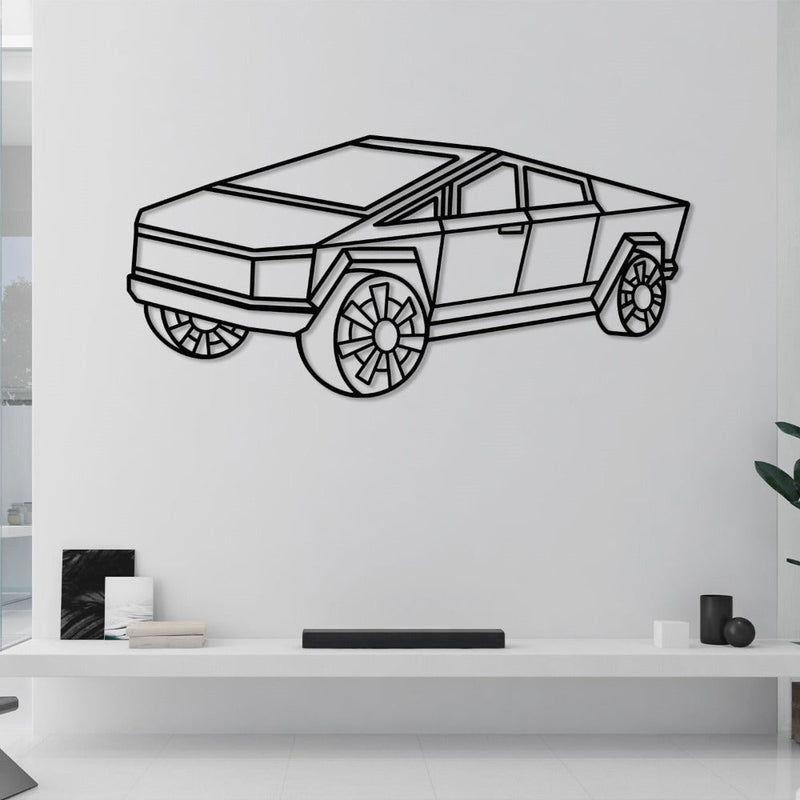 Tesla Truck Perspective Wall Art