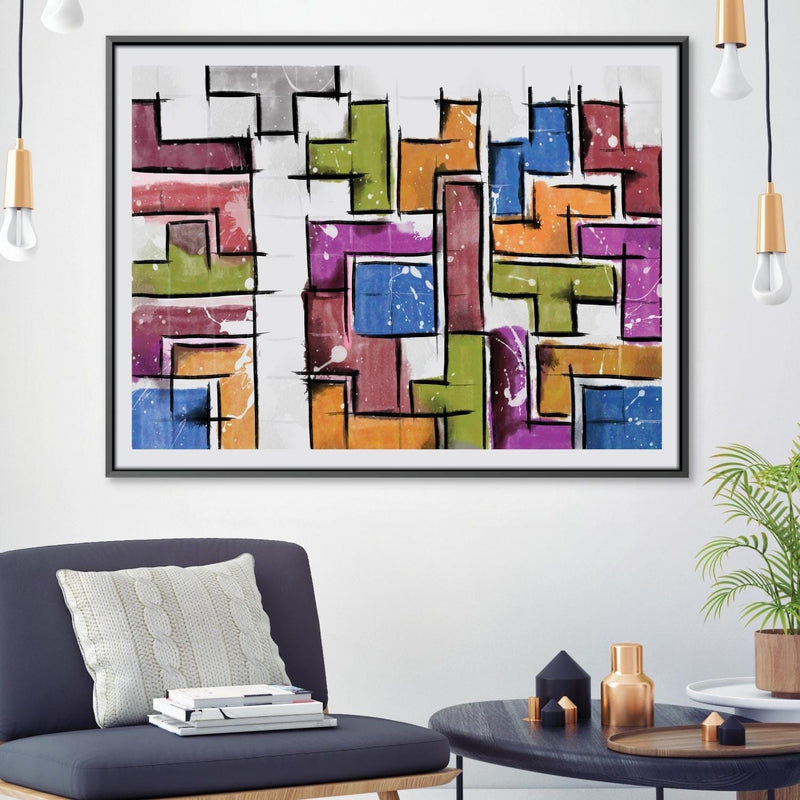 Tetris Sketches Canvas