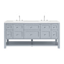 James Martin Breckenridge 72" Double Bathroom Vanity, Serenity Blue