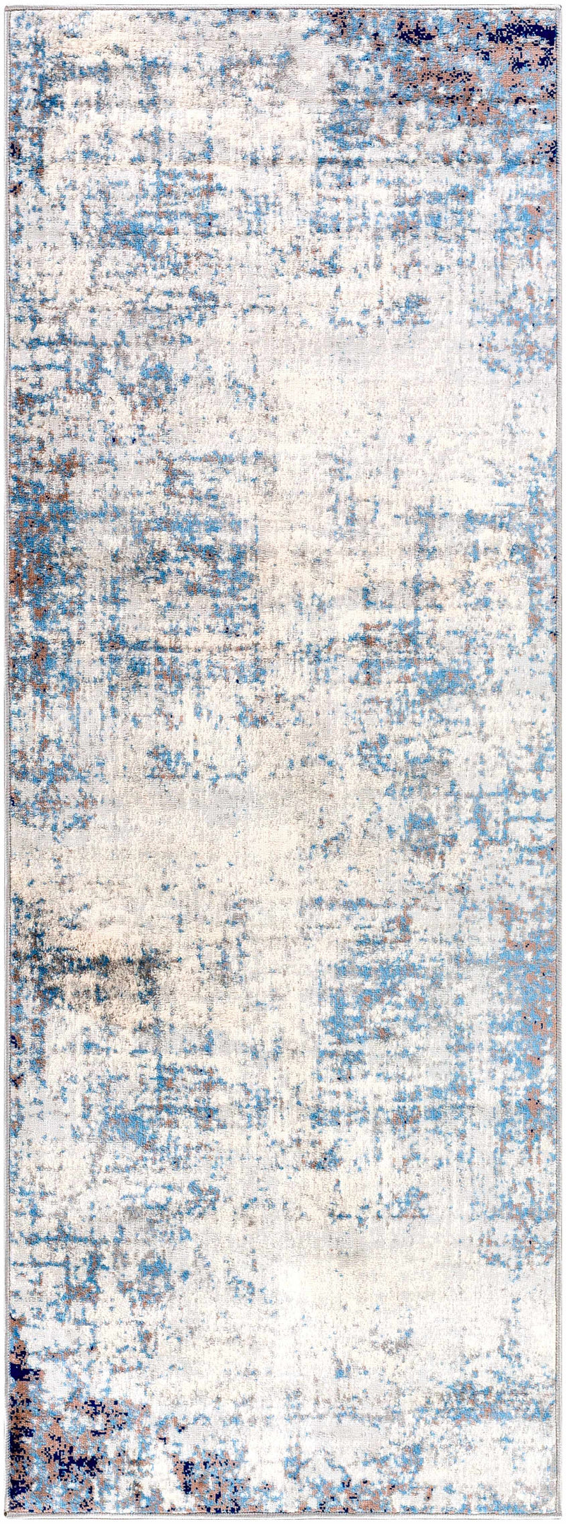 Texanna Abstract Blue/Gray Area Rug