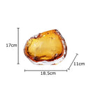 GobekUsa Amber Glass Vase: Table Decor, Flower Arrangement, Hydroponic Plant Pot