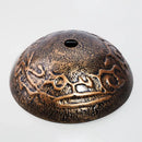GobekUsa Brown Hand-Paint Glass Wash Basin Set with Gold Chrome Waterfall Faucet