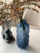 GobekUsa Clear Glass Flower Vase Hydroponic Home Decoration Texture Uneven Texture