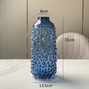 GobekUsa Clear Glass Flower Vase Hydroponic Home Decoration Texture Uneven Texture