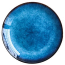 GobekUsa Ceramic Dinner Plate Set - Blue Klin Glazed Round Plates
