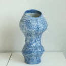 GobekUsa Blue Ceramic Vase Hydroponic Terrarium Flowerpot Decoration Home Flower Vase