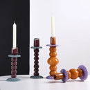 GobekUsa Geometric Glass Candlestick Holder Wedding Home Decoration Accessory