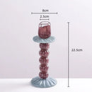 GobekUsa Geometric Glass Candlestick Holder Wedding Home Decoration Accessory