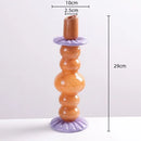 GobekUsa Geometric Glass Candlestick Holder Wedding Home Decoration Accessory