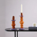 GobekUsa Geometric Glass Candlestick Holder Wedding Home Decoration Accessory