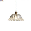 GobekUsa Clear Glass LED Pendant Light | Nordic Hanging Chandelier for Kitchen, Living Room