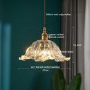 GobekUsa Clear Glass LED Pendant Light | Nordic Hanging Chandelier for Kitchen, Living Room