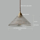 GobekUsa Clear Glass LED Pendant Light | Nordic Hanging Chandelier for Kitchen, Living Room