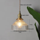 GobekUsa Clear Glass LED Pendant Light | Nordic Hanging Chandelier for Kitchen, Living Room