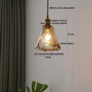 GobekUsa Clear Glass LED Pendant Light | Nordic Hanging Chandelier for Kitchen, Living Room