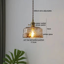 GobekUsa Clear Glass LED Pendant Light | Nordic Hanging Chandelier for Kitchen, Living Room