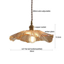 GobekUsa Clear Glass LED Pendant Light | Nordic Hanging Chandelier for Kitchen, Living Room
