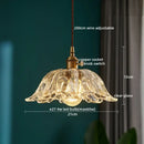 GobekUsa Clear Glass LED Pendant Light | Nordic Hanging Chandelier for Kitchen, Living Room