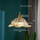 GobekUsa Clear Glass LED Pendant Light | Nordic Hanging Chandelier for Kitchen, Living Room