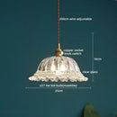 GobekUsa Clear Glass LED Pendant Light | Nordic Hanging Chandelier for Kitchen, Living Room
