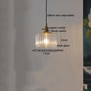GobekUsa Clear Glass LED Pendant Light | Nordic Hanging Chandelier for Kitchen, Living Room