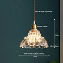 GobekUsa Clear Glass LED Pendant Light | Nordic Hanging Chandelier for Kitchen, Living Room