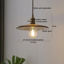 GobekUsa Clear Glass LED Pendant Light | Nordic Hanging Chandelier for Kitchen, Living Room