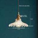 GobekUsa Clear Glass LED Pendant Light | Nordic Hanging Chandelier for Kitchen, Living Room