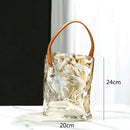 GobekUsa Clear Glass Vase Hydroponic Terrarium Decor Home Flower Accessories