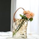GobekUsa Clear Glass Vase Hydroponic Terrarium Decor Home Flower Accessories