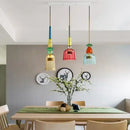 GobekUsa Glass Pendant Lights for Kitchen Dining Room Island Chandeliers