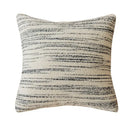 Textured cream & black comfort woolen pillow cover living room by Decorbites