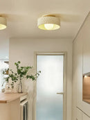 GobekUsa Cream Ceiling Light LED Fixture for Living Room Bedroom Hallway