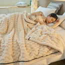 GobekUsa Coral Fleece Warm Blanket: Cozy Thicken Winter Bed Blanket