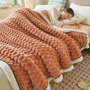 GobekUsa Coral Fleece Warm Blanket: Cozy Thicken Winter Bed Blanket