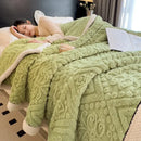 GobekUsa Coral Fleece Warm Blanket: Cozy Thicken Winter Bed Blanket
