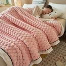 GobekUsa Coral Fleece Warm Blanket: Cozy Thicken Winter Bed Blanket