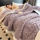 GobekUsa Coral Fleece Warm Blanket: Cozy Thicken Winter Bed Blanket